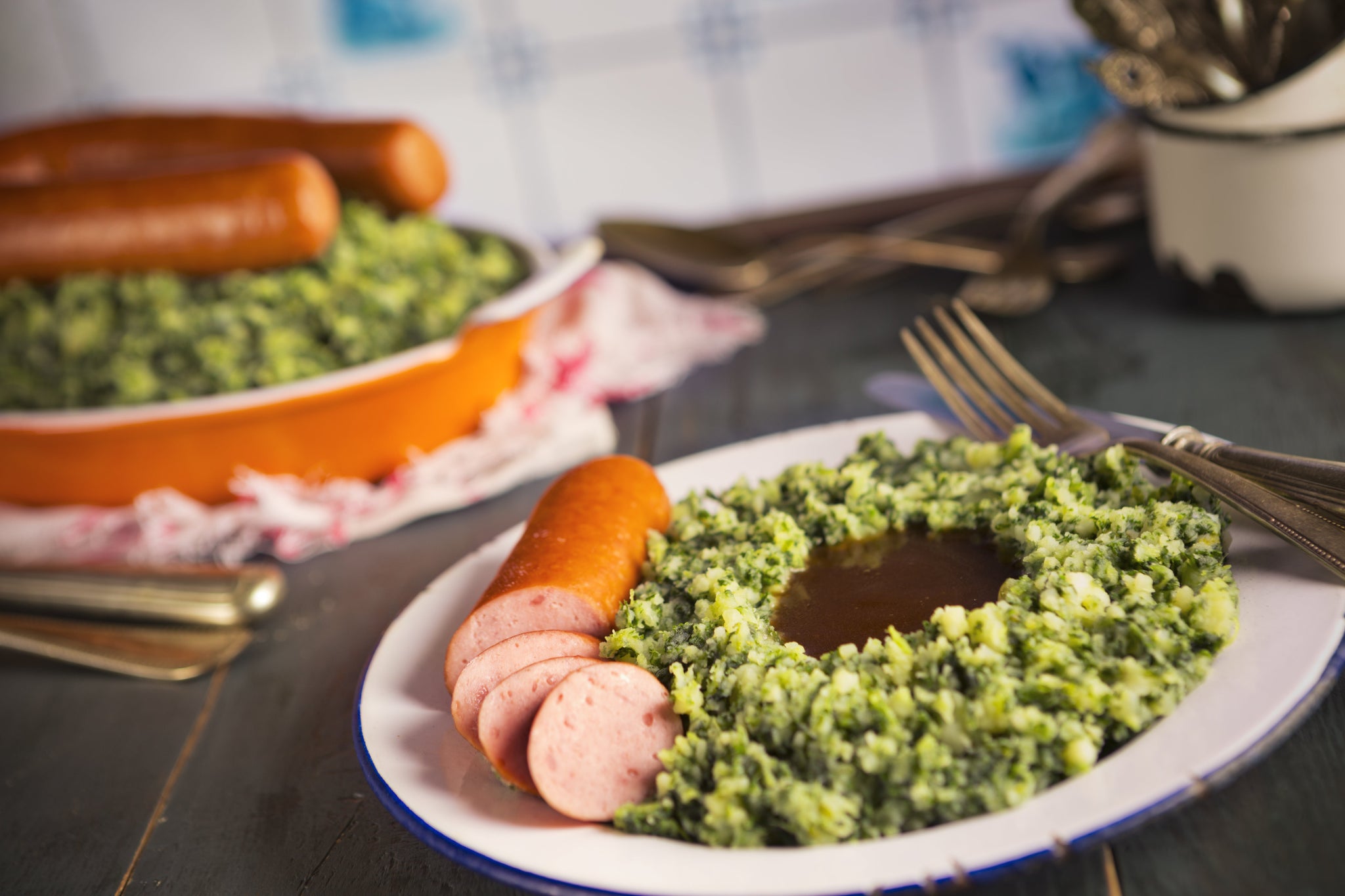 Verhouding boerenkool en aardappelen